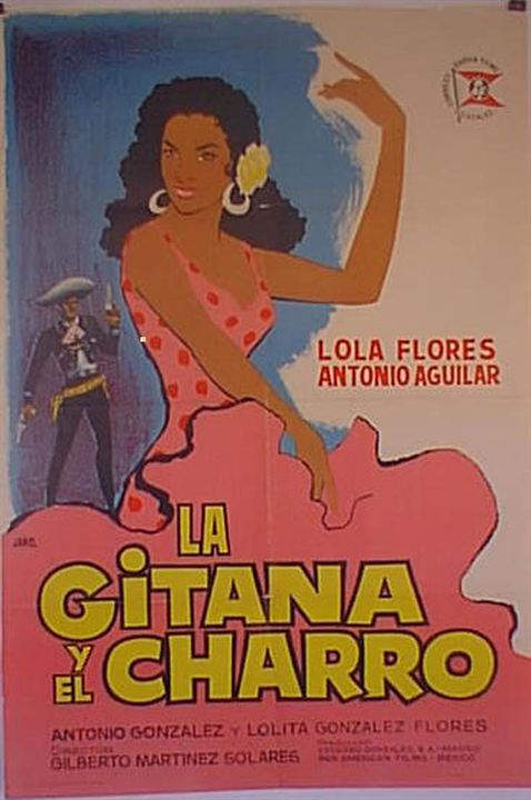 La gitana y el charro : Cartel