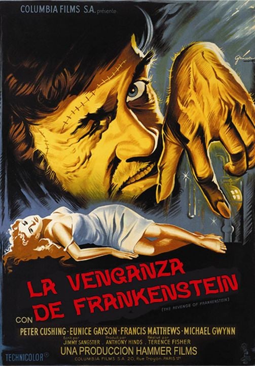 La venganza de Frankenstein : Cartel