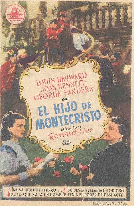 El hijo de Montecristo : Cartel