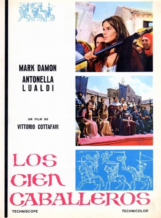 Los cien caballeros : Cartel