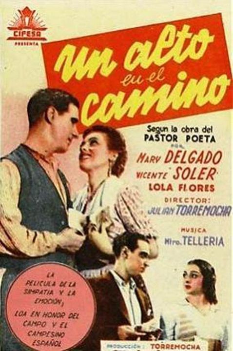 Un alto en el camino : Cartel