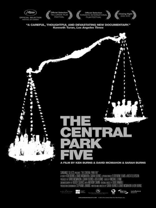 Los cinco de Central Park : Cartel