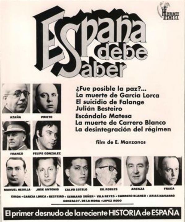 España debe saber : Cartel