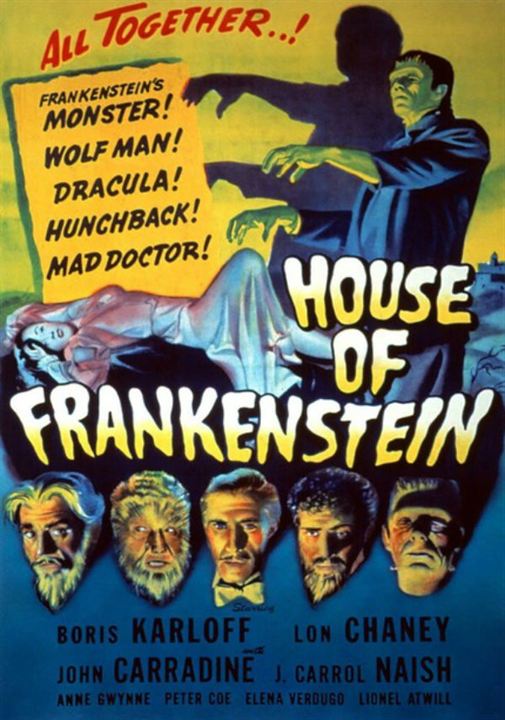 La mansión de Frankenstein : Cartel