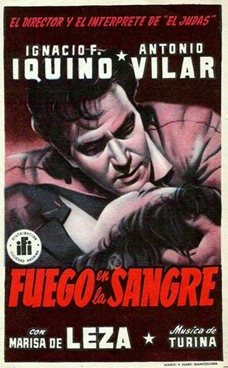 Fuego en la sangre : Cartel