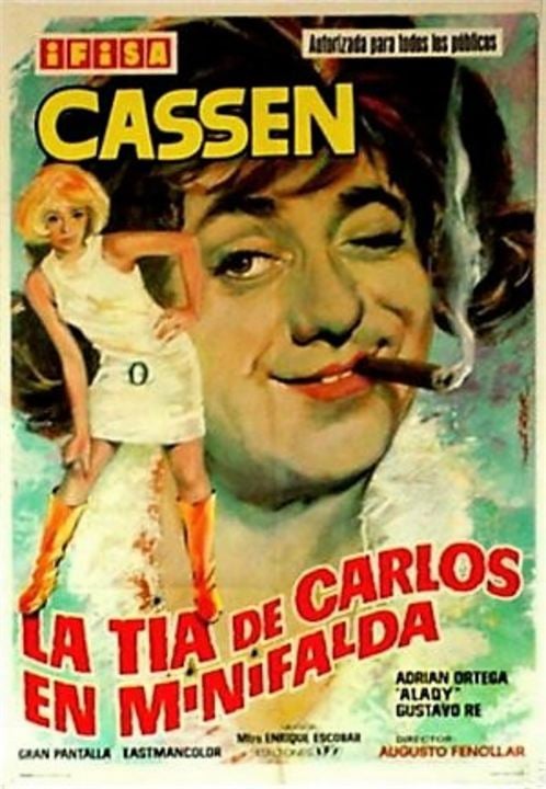 La tía de Carlos en minifalda : Cartel