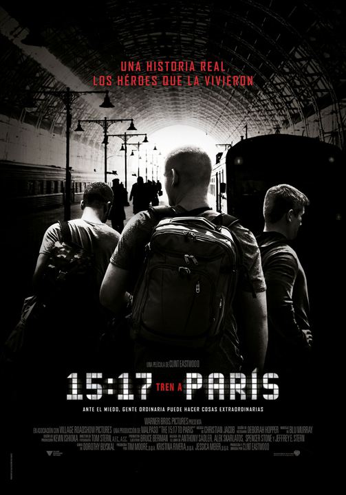 15.17 Tren a París : Cartel