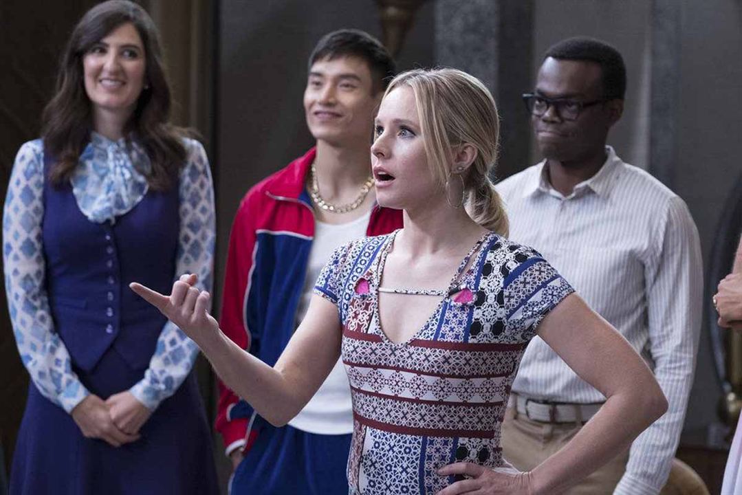 The Good Place : Foto William Jackson Harper, Manny Jacinto, D'Arcy Carden, Kristen Bell