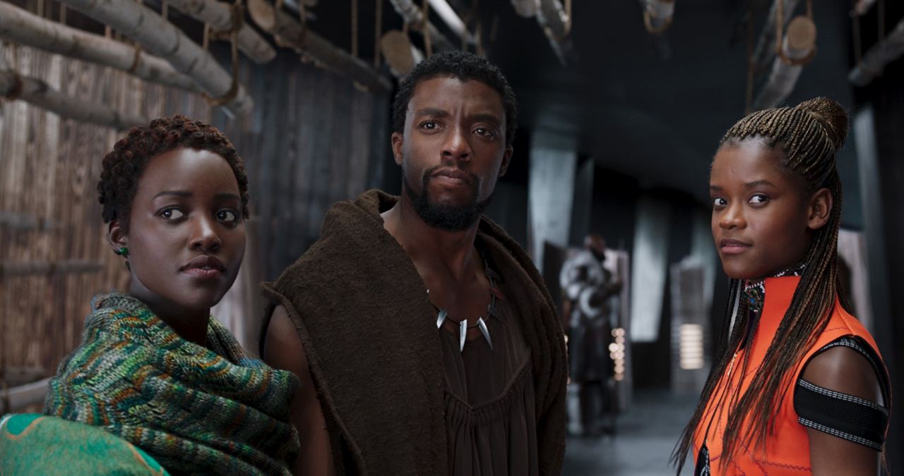 Black Panther : Foto Lupita Nyong'o, Chadwick Boseman, Letitia Wright