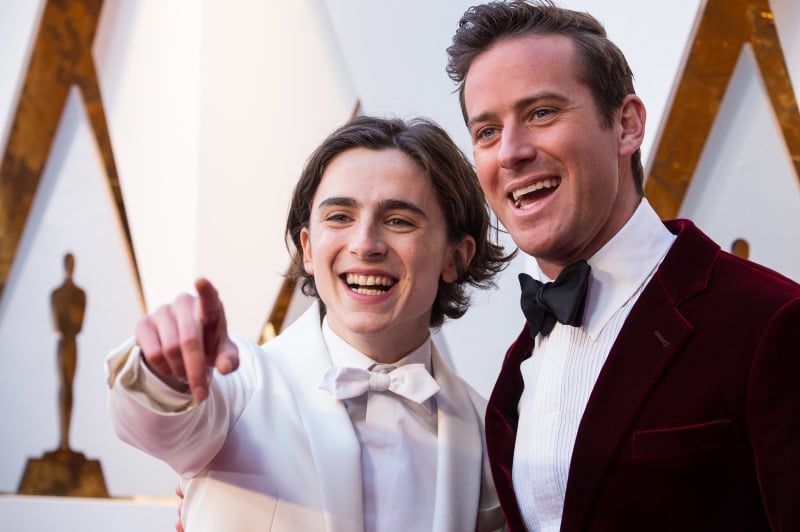 Call Me By Your Name : Couverture magazine Armie Hammer, Timothée Chalamet