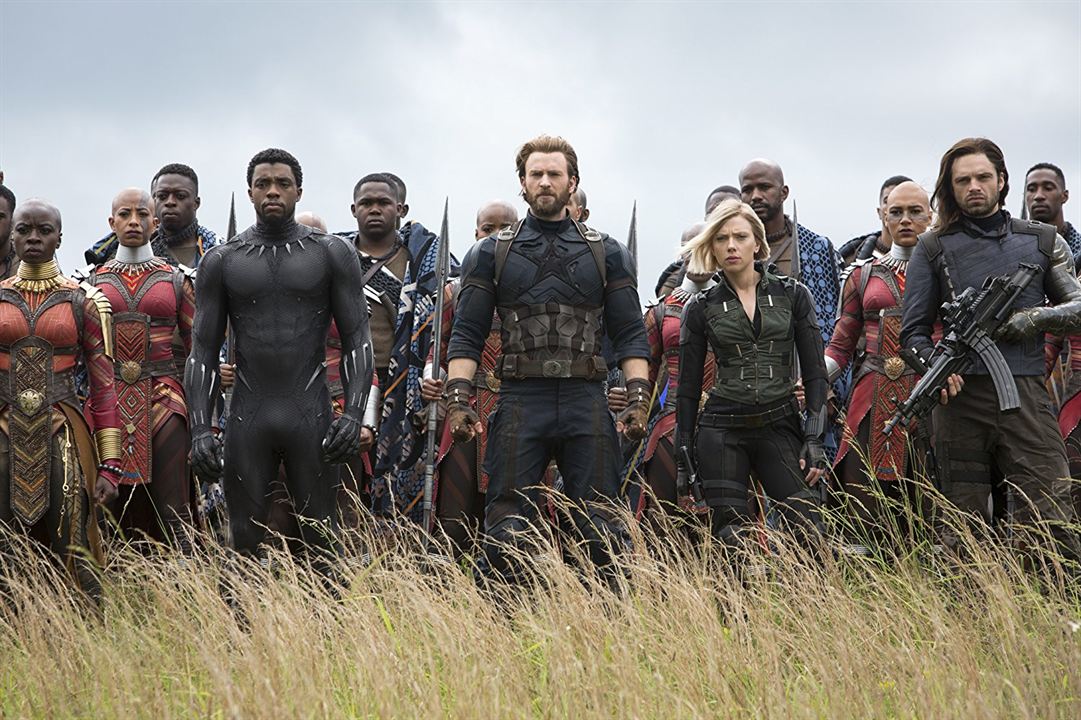 Vengadores: Infinity War : Foto Scarlett Johansson, Sebastian Stan, Chadwick Boseman, Danai Gurira, Chris Evans