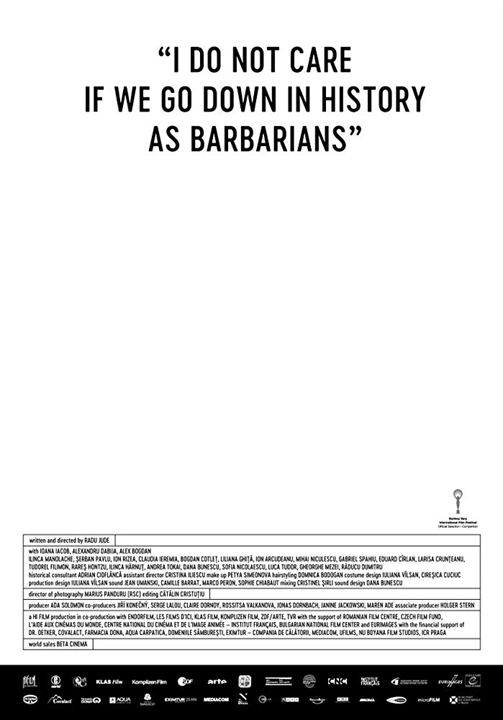 « Îmi Este Indiferent Daca în Istorie Vom Intra ca Barbari » : Cartel
