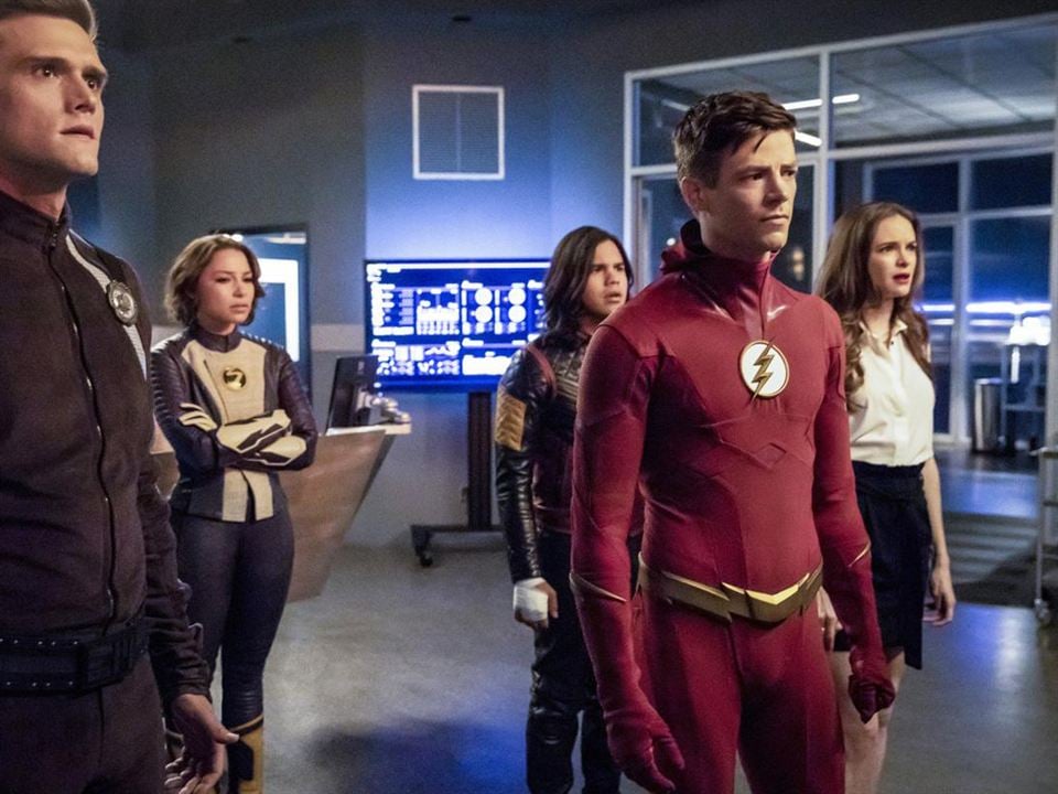 The Flash : Foto Grant Gustin, Danielle Panabaker, Carlos Valdes, Jessica Parker Kennedy, Hartley Sawyer