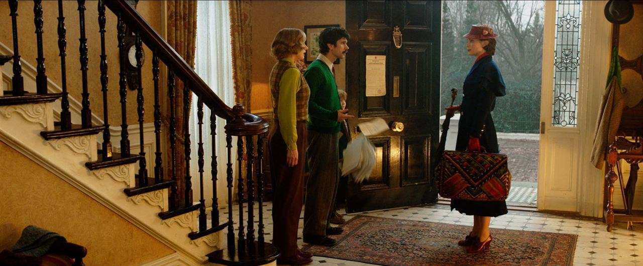 El regreso de Mary Poppins : Foto Ben Whishaw, Emily Blunt, Emily Mortimer, Joel Dawson