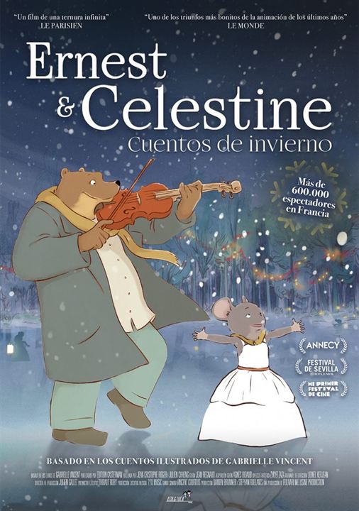 Ernest & Celestine: Cuentos de invierno : Cartel