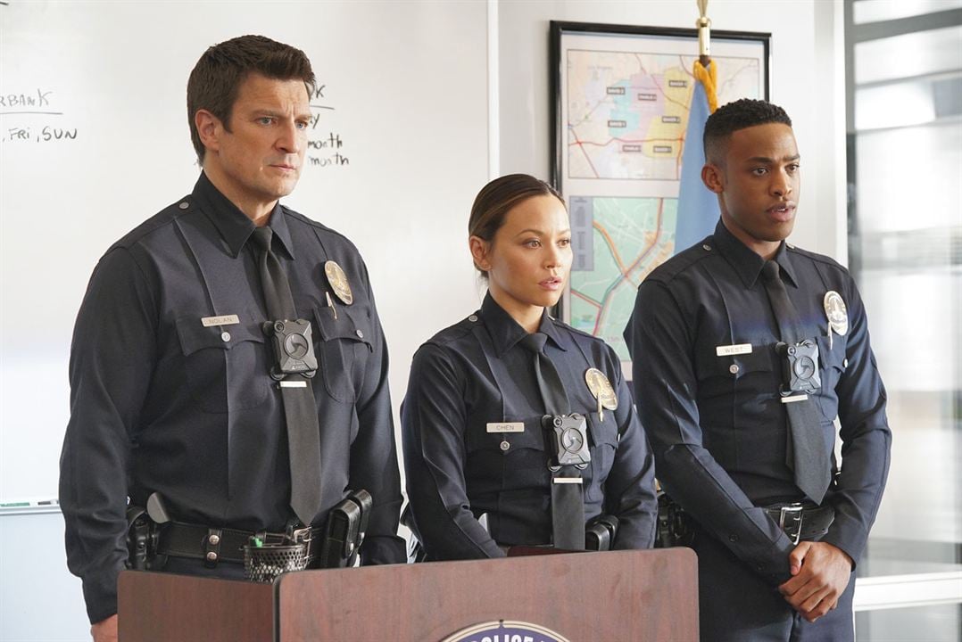 The Rookie : Foto Nathan Fillion, Titus Makin Jr., Melissa O'Neil