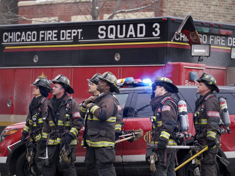 Chicago Fire : Foto Joe Minoso, Randy Flagler, Eamonn Walker, Miranda Rae Mayo, Jesse Spencer, Taylor Kinney