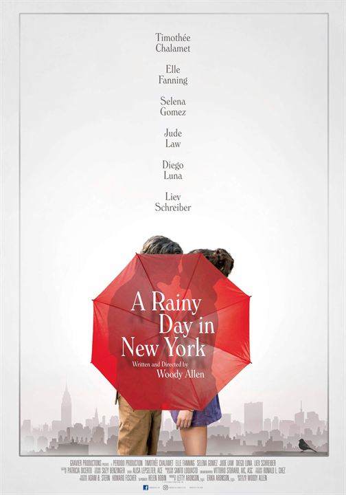 Día de lluvia en Nueva York : Cartel