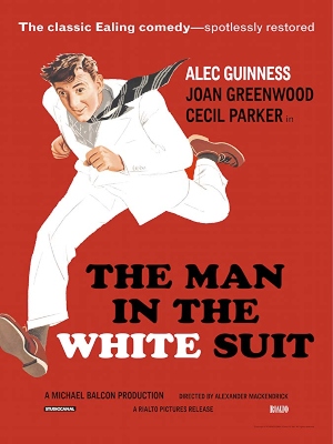 El hombre del traje blanco : Cartel