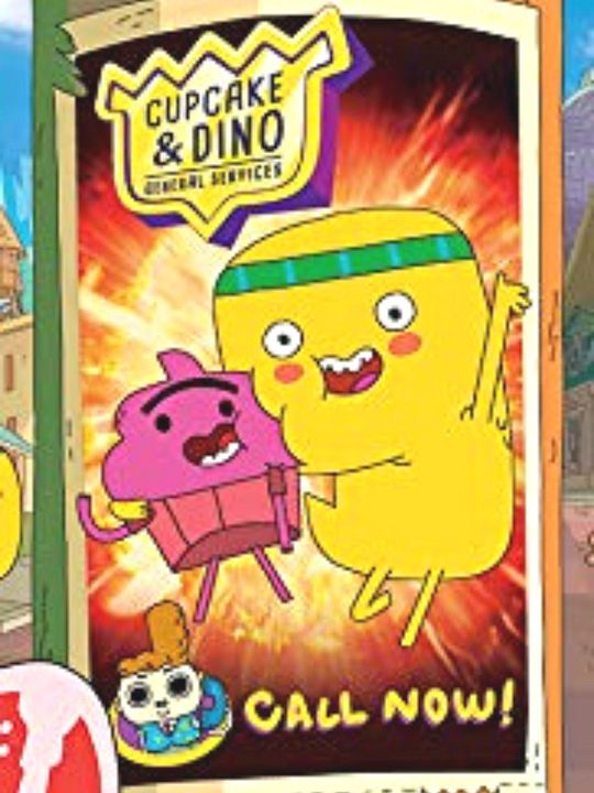 Cupcake y Dino: Arreglos y chapuzas : Cartel