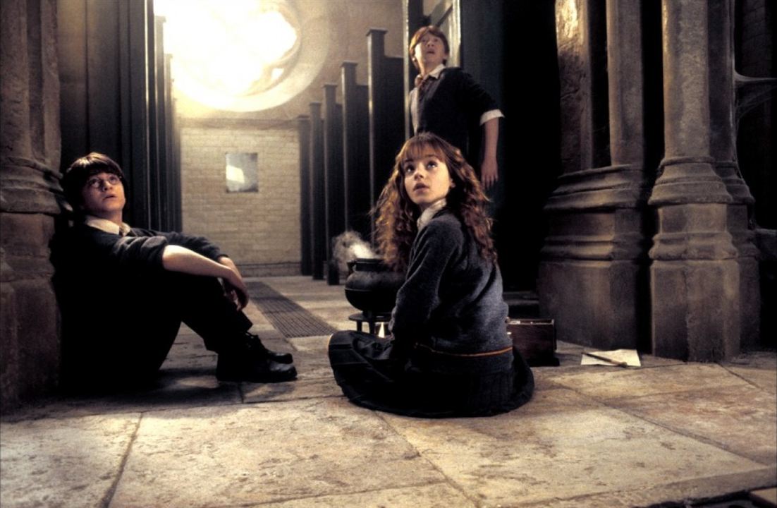 Harry Potter y la Cámara Secreta : Foto Daniel Radcliffe, Emma Watson, Rupert Grint