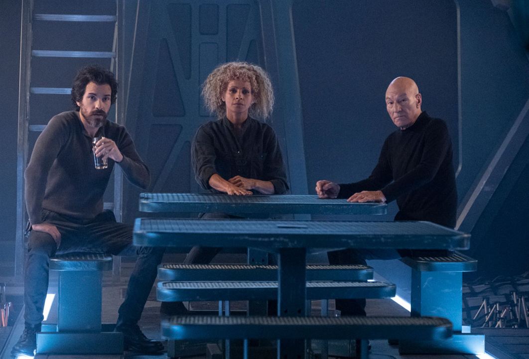 Star Trek: Picard : Foto Michelle Hurd, Patrick Stewart, Santiago Cabrera