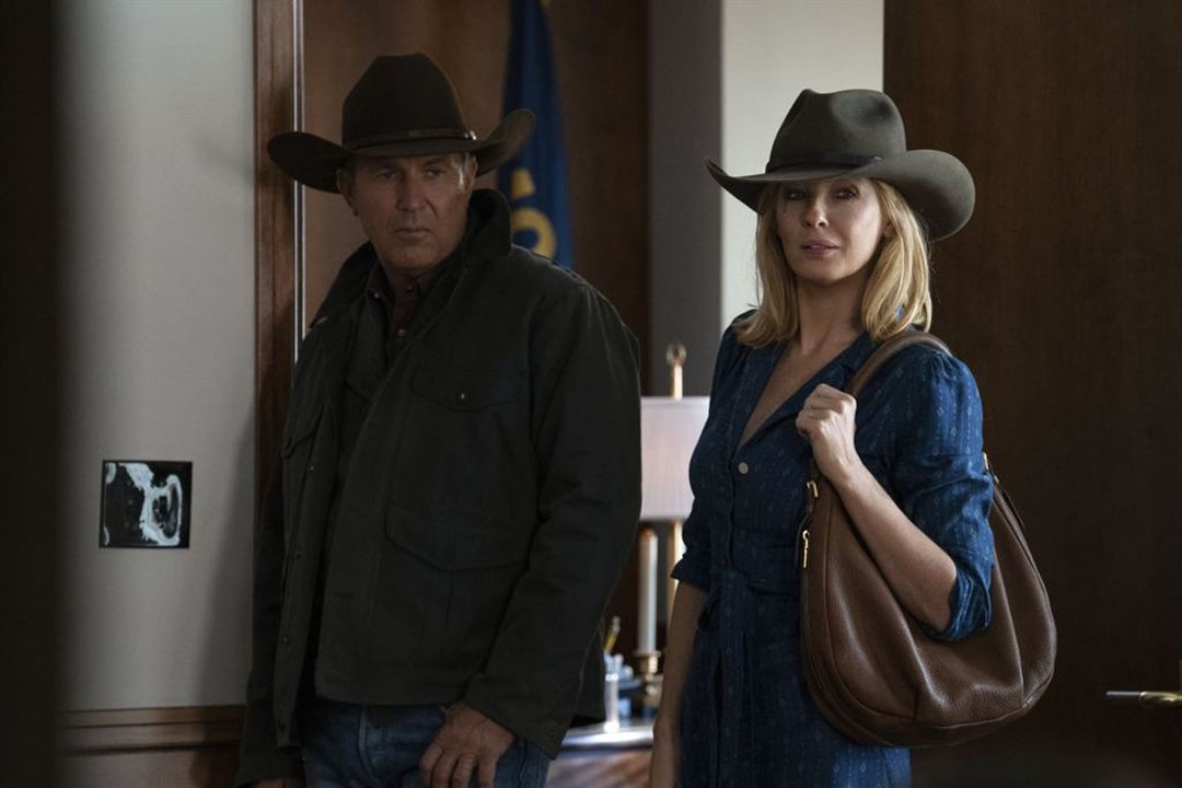 Yellowstone : Foto Kelly Reilly, Kevin Costner