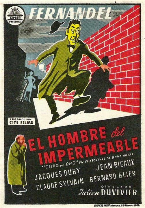 El hombre del impermeable : Cartel