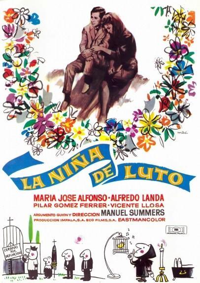 La niña de luto : Cartel