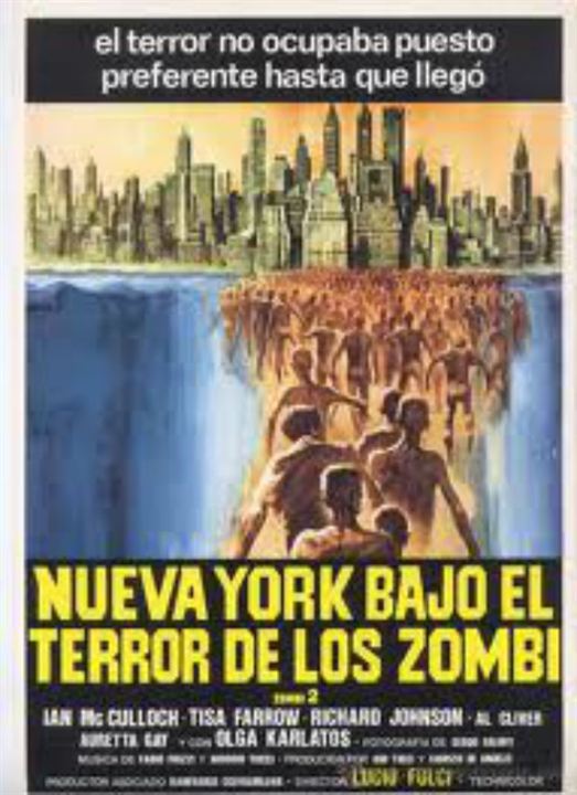 Nueva York bajo el terror de los zombis : Cartel