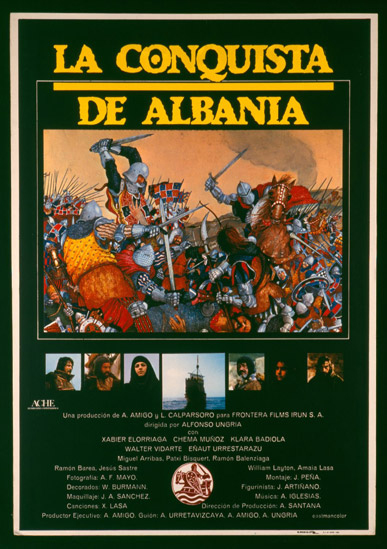 La conquista de Albania : Cartel