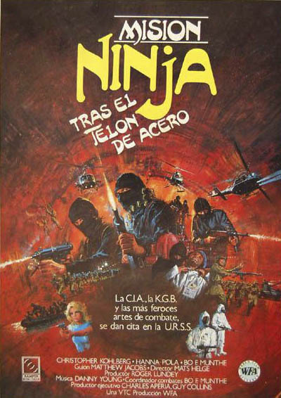 Misión ninja tras el telón de acero : Cartel