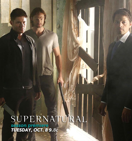 Sobrenatural : Foto Misha Collins, Jared Padalecki, Jensen Ackles