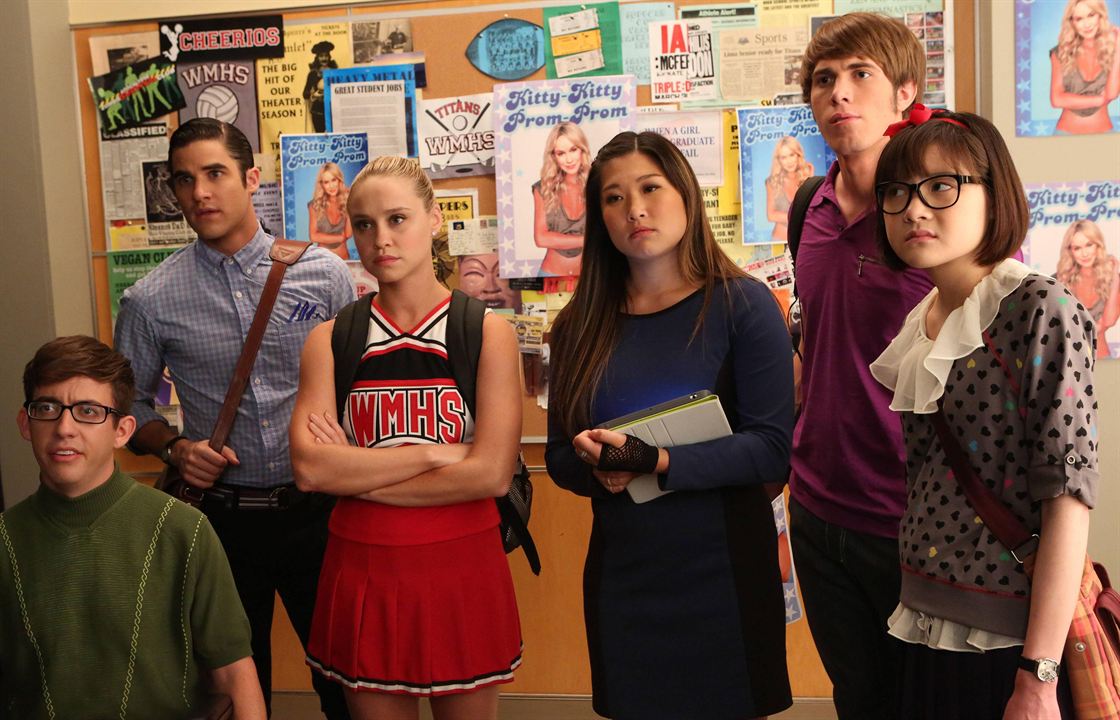 Glee : Foto Jenna Ushkowitz, Kevin McHale, Darren Criss