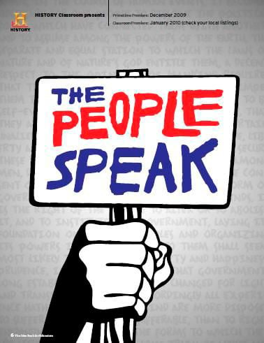 The People Speak : Cartel Bruce Springsteen, Eddie Vedder, Howard Zinn, Chris Moore
