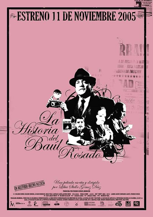 La historia del baúl rosado : Cartel