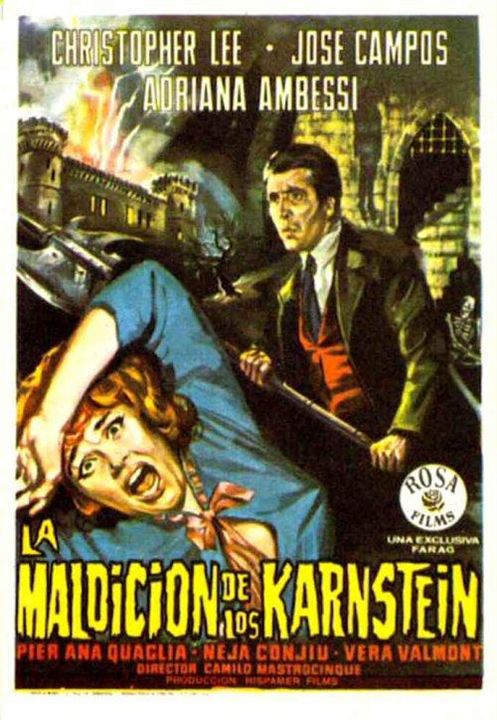 La maldición de los Karnstein : Cartel