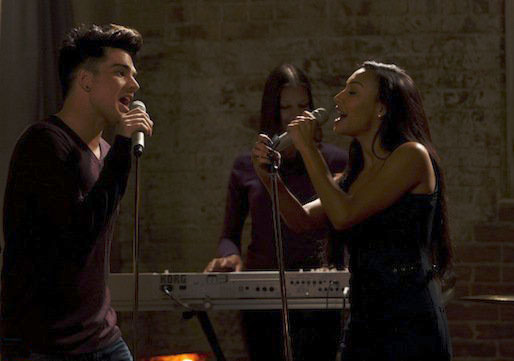 Glee : Foto Adam Lambert, Naya Rivera