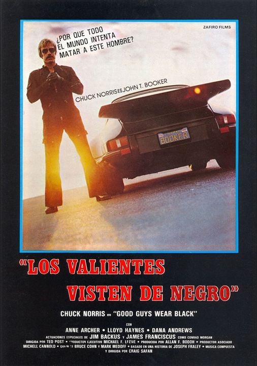 Los valientes visten de negro : Cartel