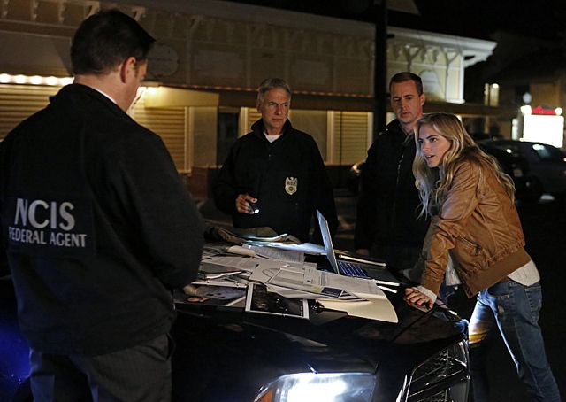 NAVY: Investigación criminal : Foto Mark Harmon, Emily Wickersham, Sean Murray