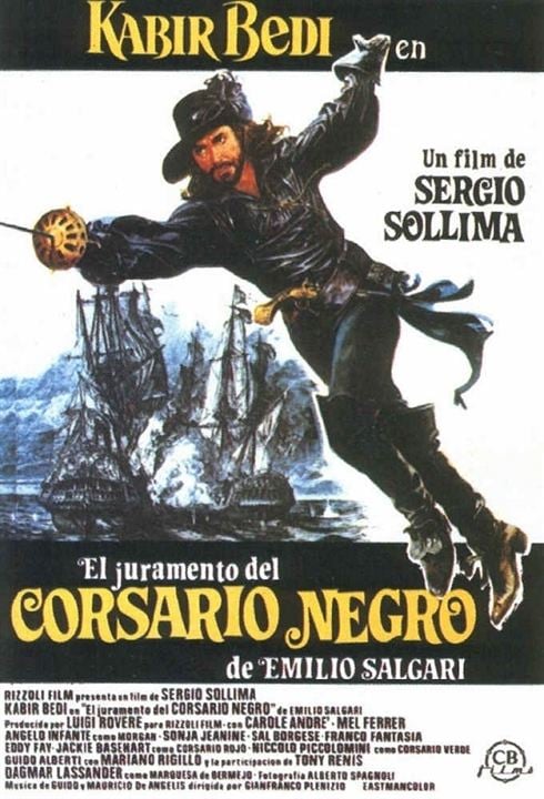 El juramento del corsario negro : Cartel