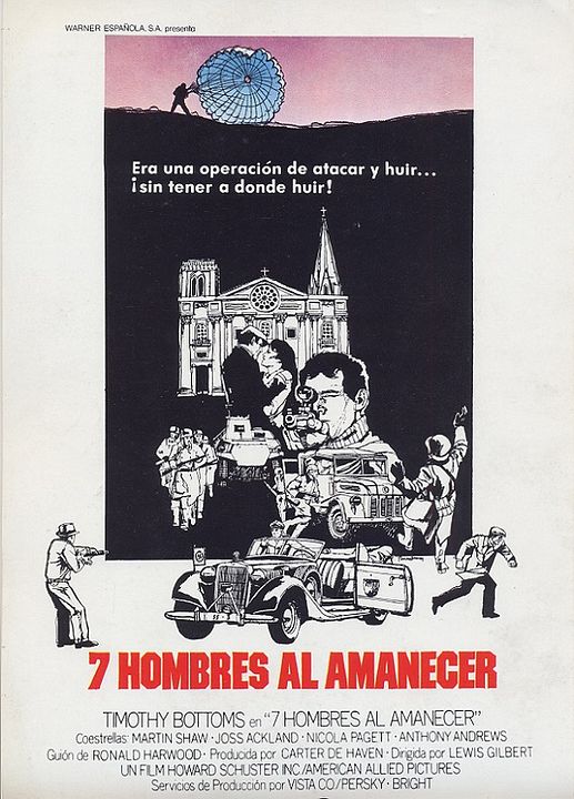 Siete hombres al amanecer : Cartel