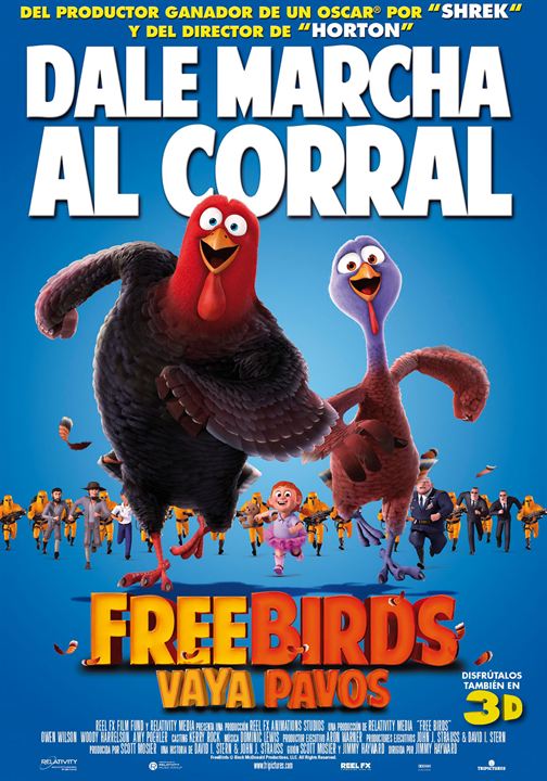 Free Birds (Vaya pavos) : Cartel