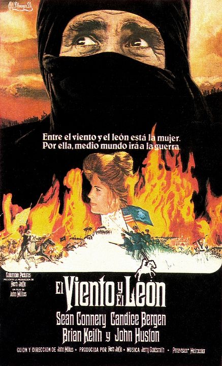 El viento y el león : Cartel