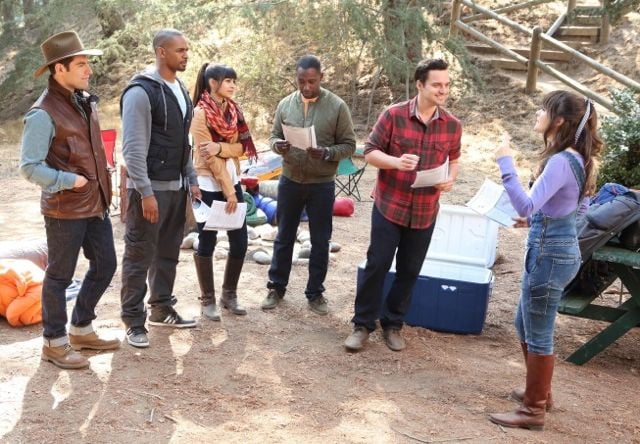 New Girl : Foto Damon Wayans Jr., Max Greenfield, Jake Johnson, Zooey Deschanel, Hannah Simone, Lamorne Morris