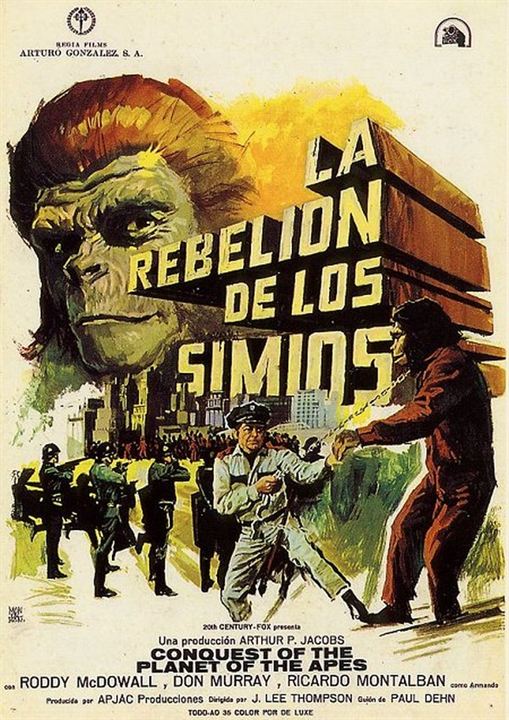 La rebelión de los simios : Cartel