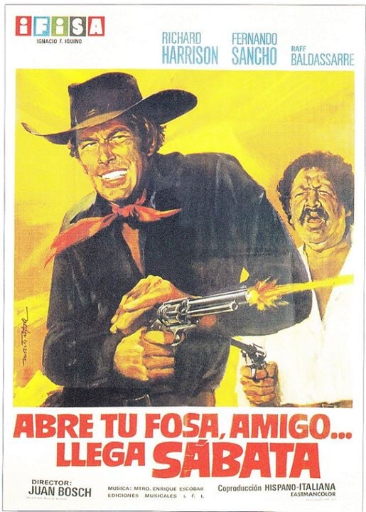 Abre tu fosa, amigo, llega Sábata... : Cartel