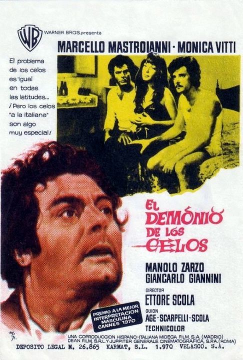 El demonio de los celos : Cartel