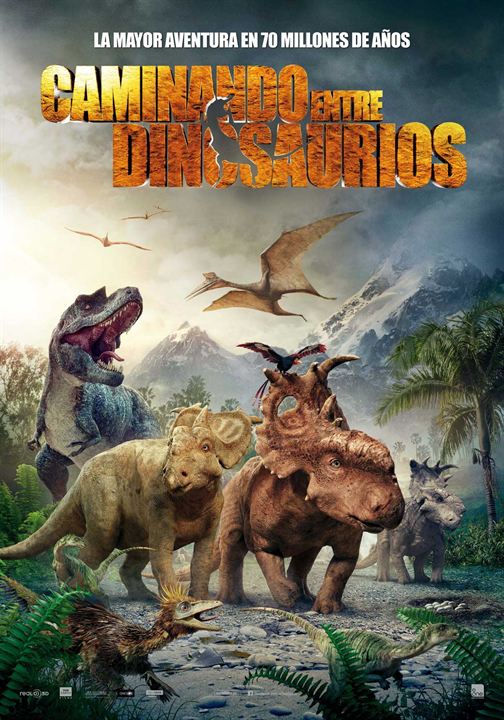 Caminando entre dinosaurios : Cartel