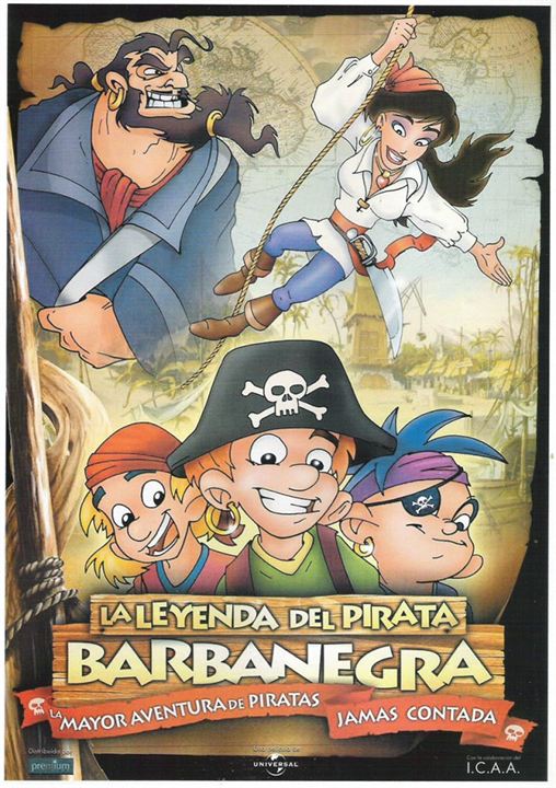 La leyenda del pirata Barbanegra : Cartel